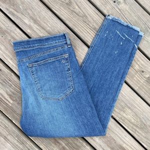 Rag & Bone Dre Capri Distressed Painter Jeans